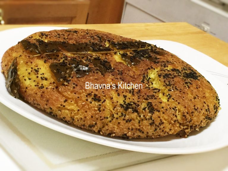 Instant Handvo in Pan – Stove Top