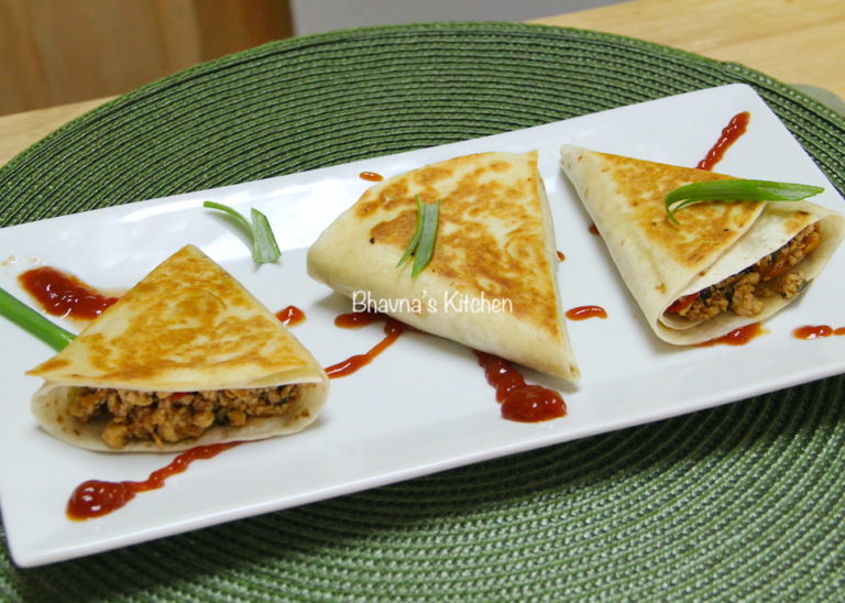 Chili Paneer Triangles