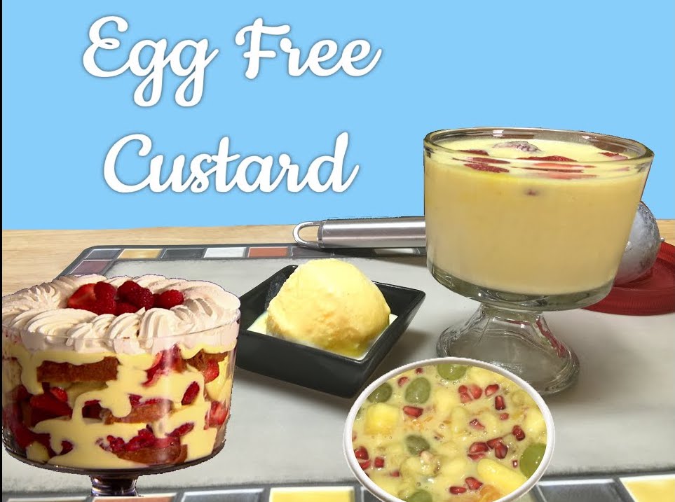 Egg Free Vanilla Custard Pudding