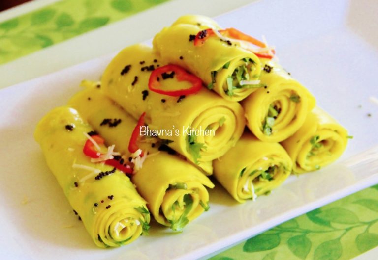 Khandvi in Pressure Cooker