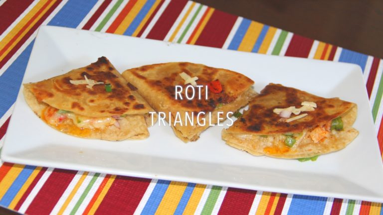 Leftover Roti Triangles 
