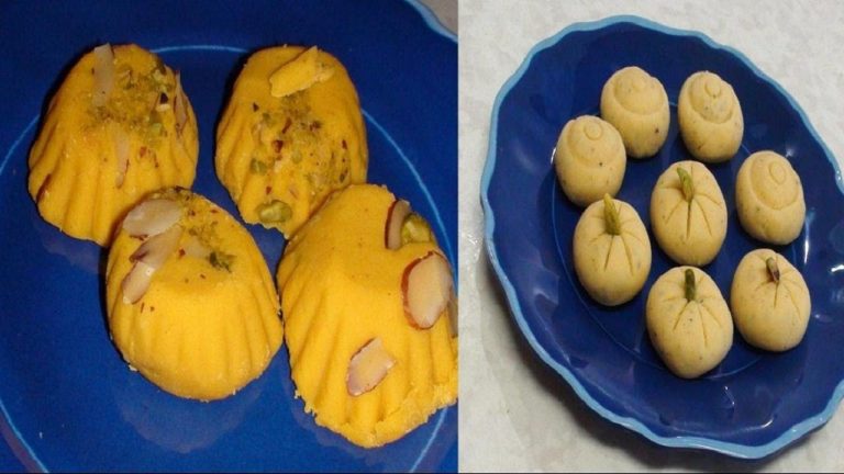 Malai Kesar Peda or Pedha