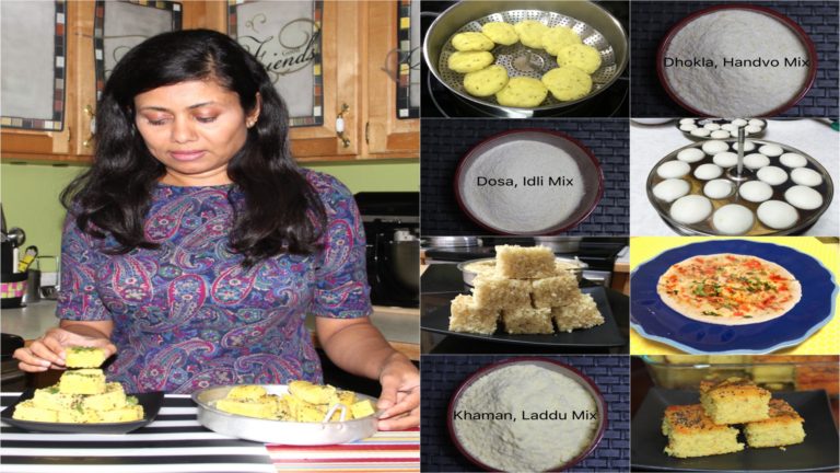 Homemade Ground Flour Mixes – Dhokla, Khaman, Idli, Dosa, Handvo, Kapuriya