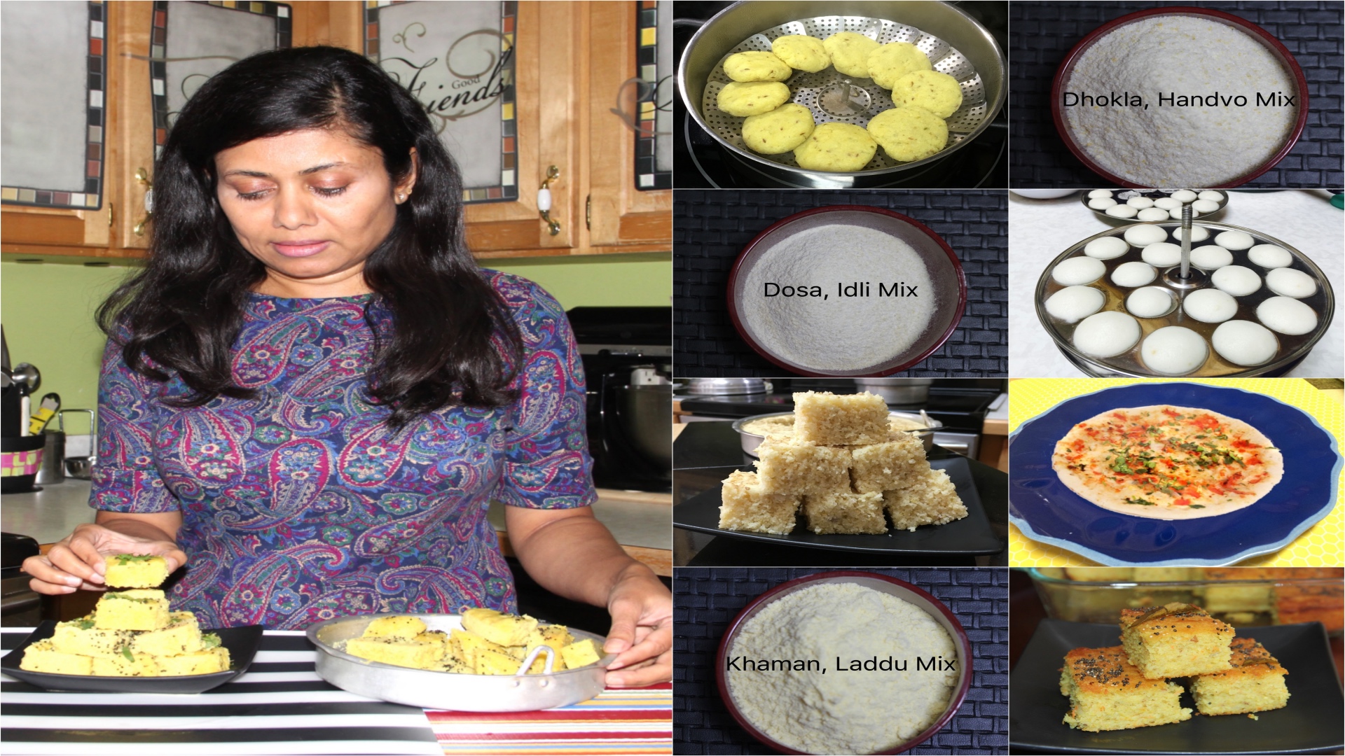 Homemade Ground Flour Mixes – Dhokla, Khaman, Idli, Dosa, Handvo, Kapuriya
