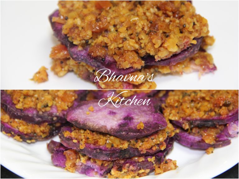 Purple Yam Sandwiches – Bharatiyu – Kand Puris