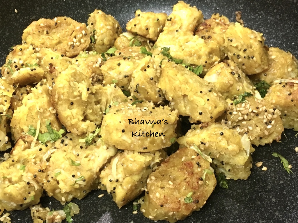 Bafela Cabbage Muthia – Steamed Cabbage Dumplings
