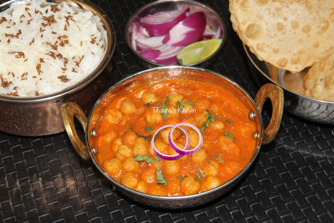 Pressure Cooked Chana Masala – Chole – Chickpea Curry