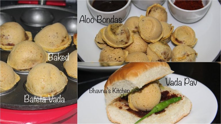 Baked Bateta Vadas | Aloo Bondas | Vada Pav | Video Recipe | Bhavna’s Kitchen