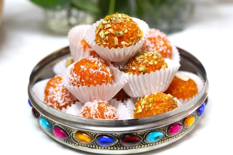 Carrot Truffles – Gajar Laddus or Ladoo
