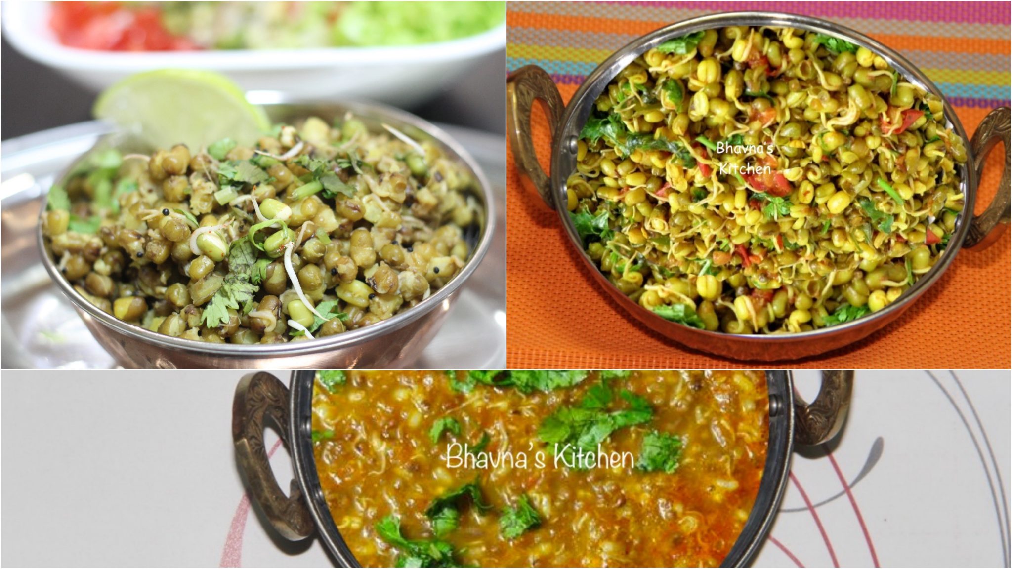 Spiced Sprouted Moong Beans – Ugadela or Fangavela Mung Sabzis