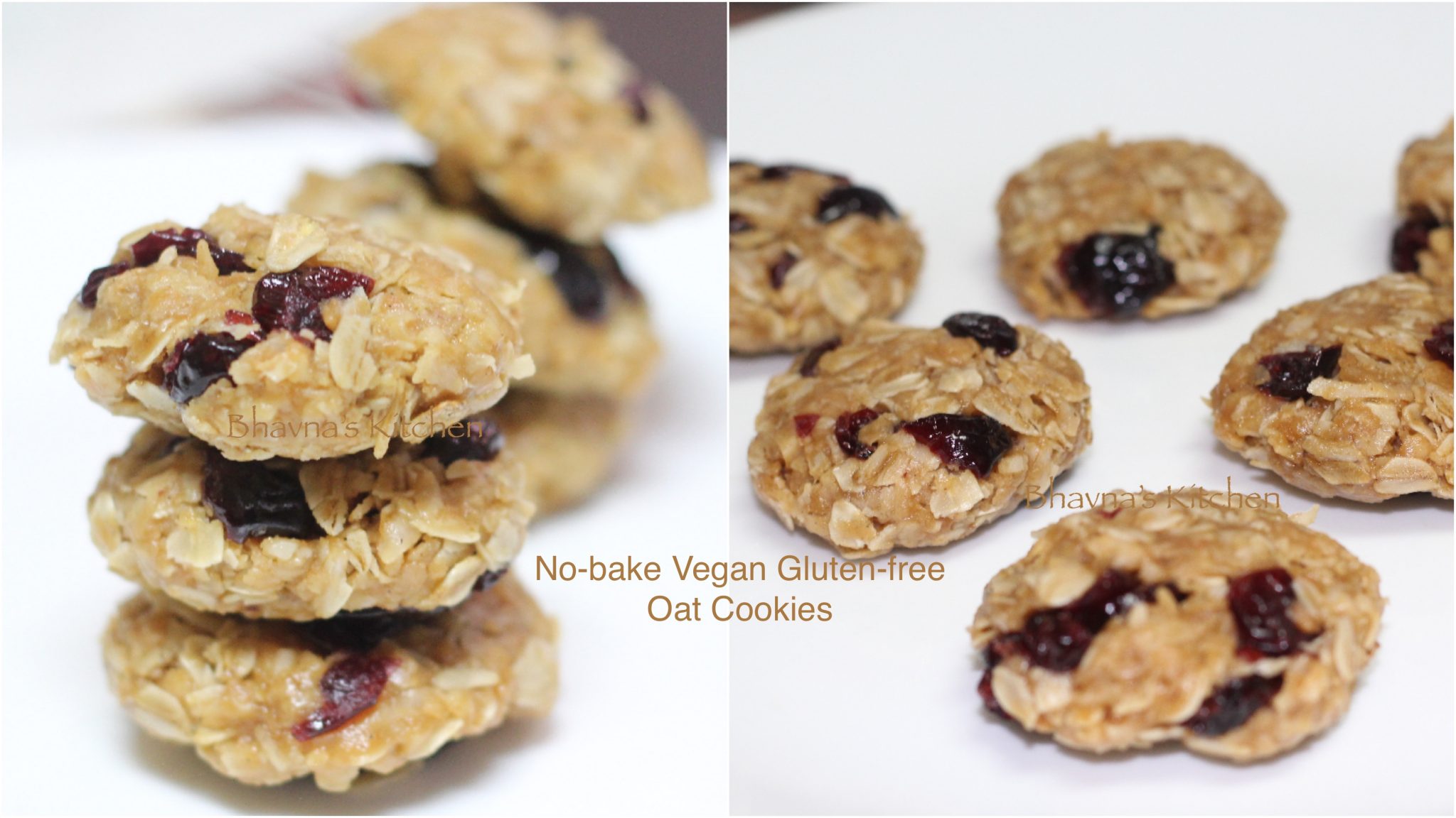 No-bake, Vegan, Gluten-free Oat Cookies