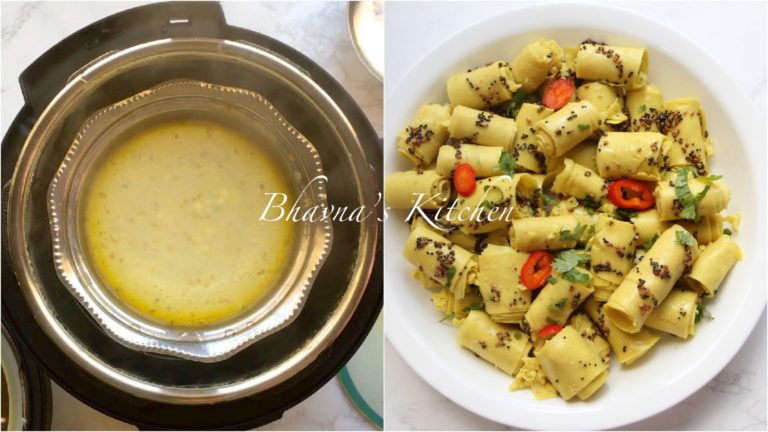 Khandvi in Cosori Instant Pot Electric Pressure Cooker