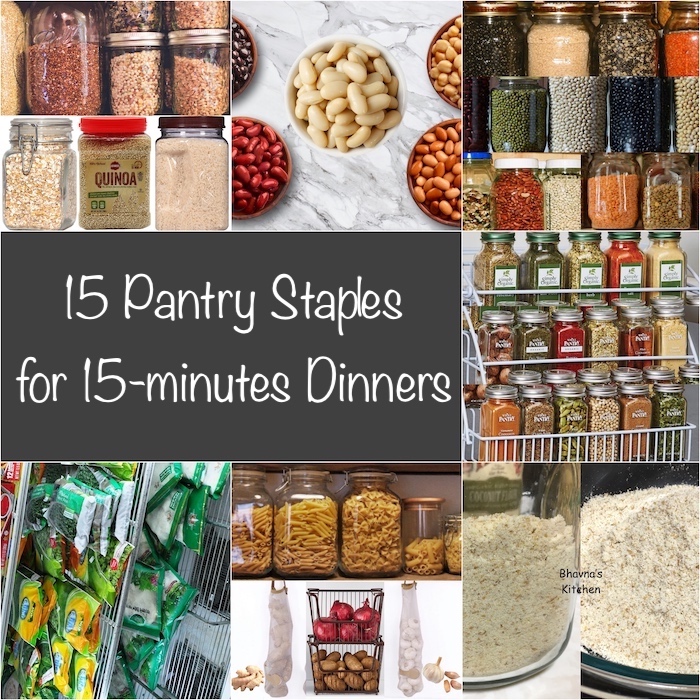 15 Pantry Staples for 15-minutes Dinners