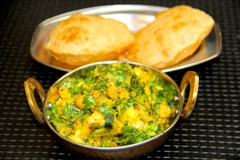 Aloo Bhaji Chana Masala Bhaji Puri