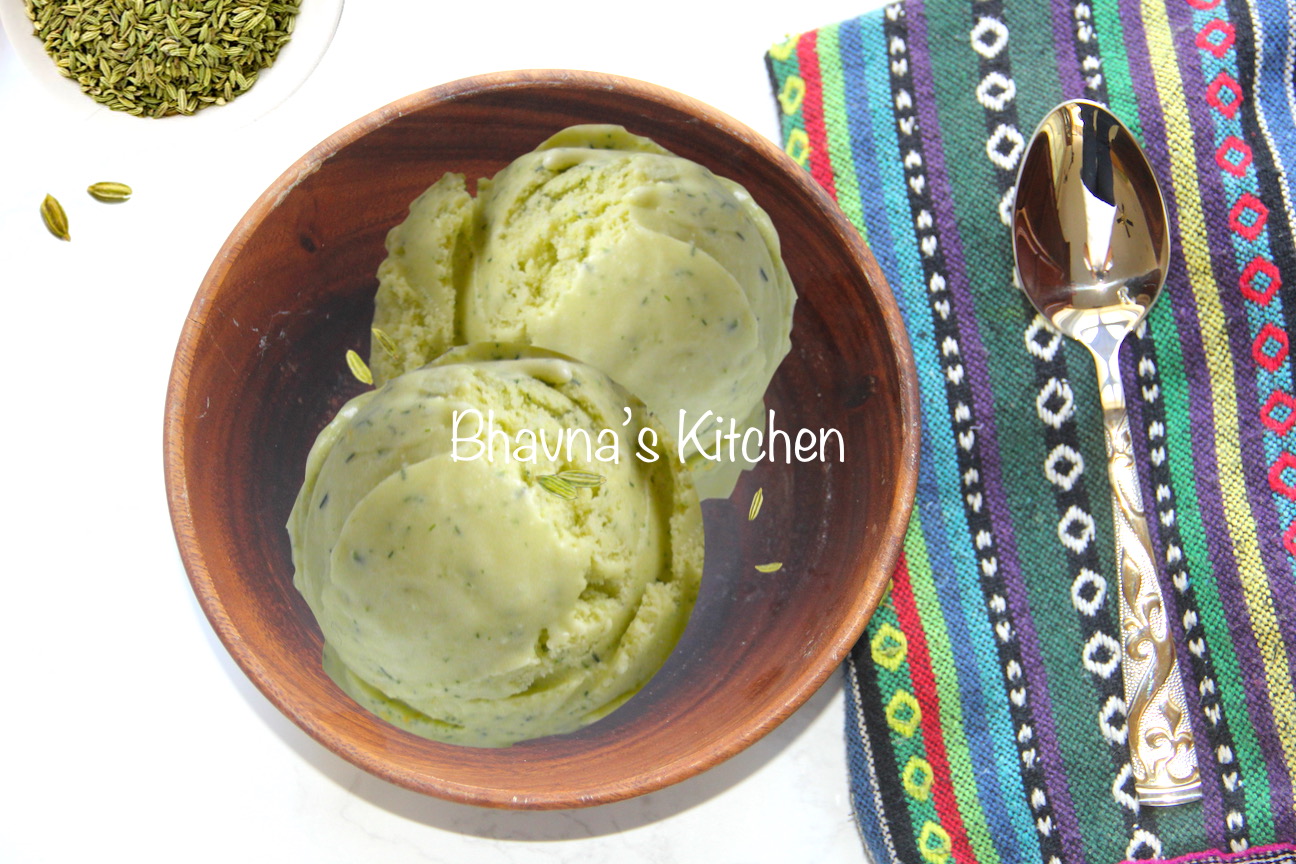 Variyali or Saunf (Fennel Seeds) Ice Cream