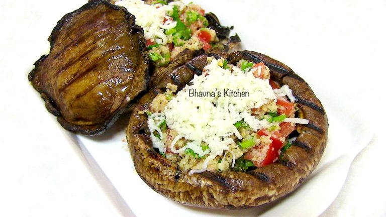 Grilled Stuffed Mushrooms
