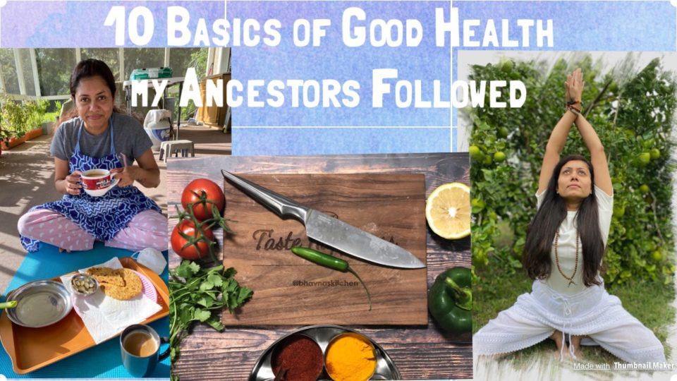 10 Basics of Good Health my Ancestors Followed